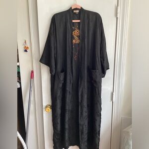 Golden Bee Embroidered Kimono- Vintage